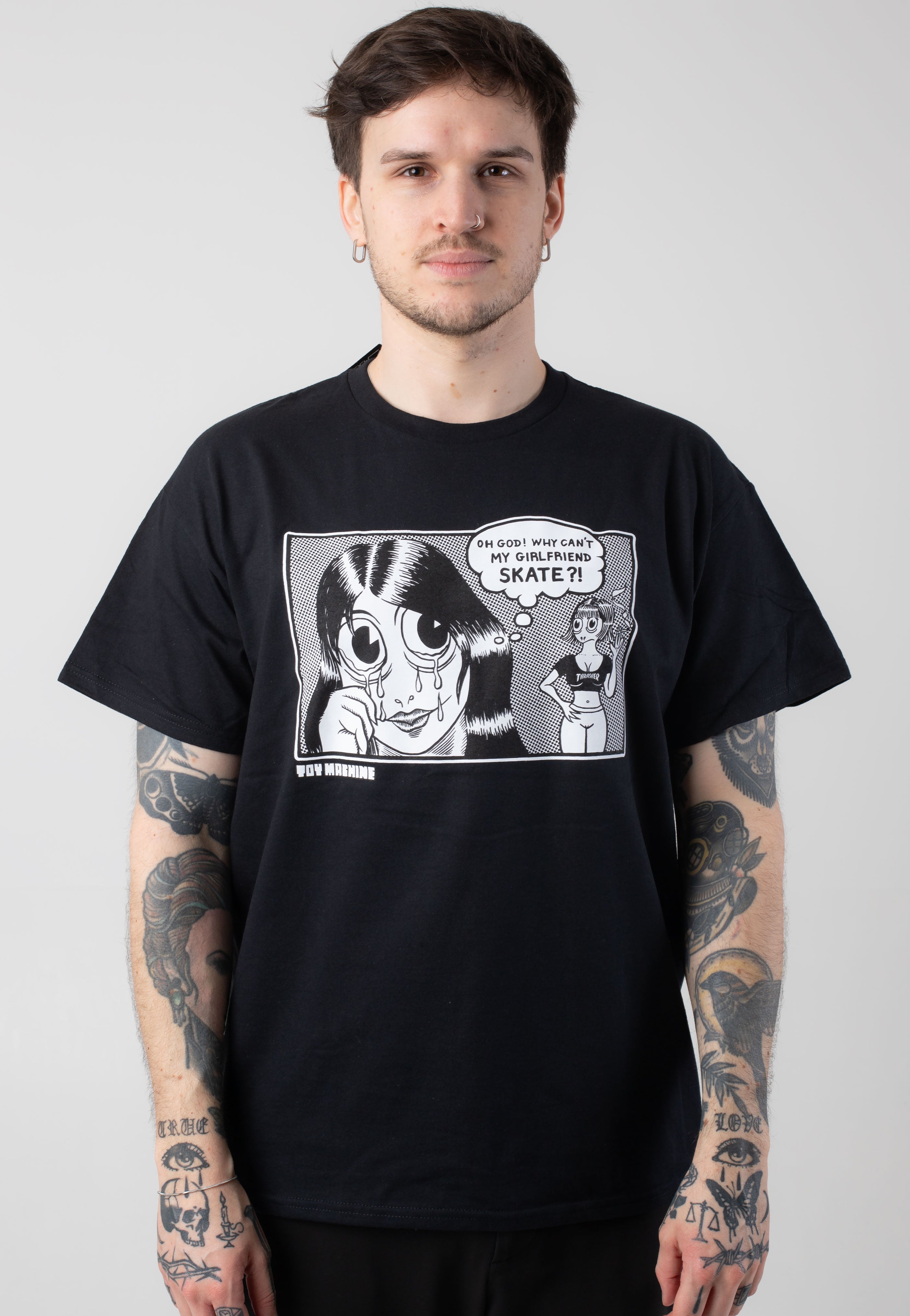 Thrasher x Toy Machine - Girlfriend Black - T-Shirt Outlet Newest