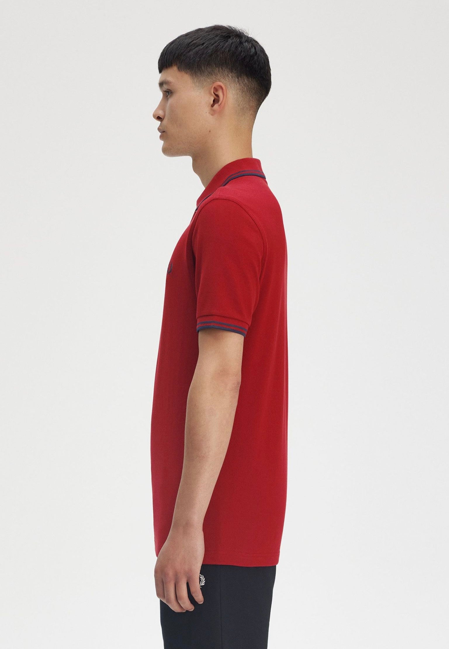 Fred Perry - Twin Tipped Burnt Red/Navy - Polo Best Wholesale Online