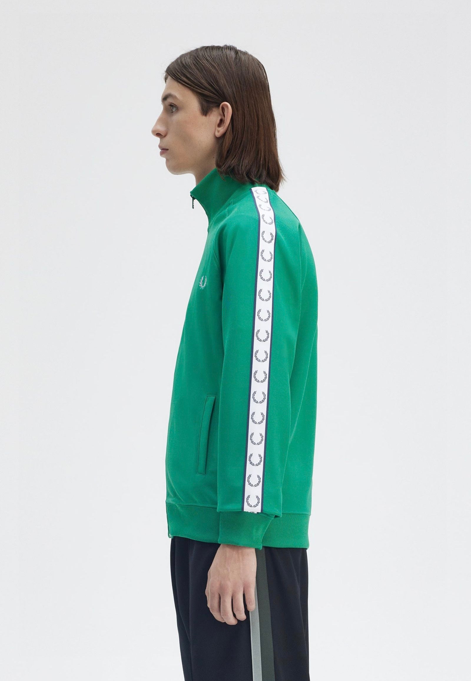 Fred Perry - Taped Track Label Green - Track Jacket Sale Classic