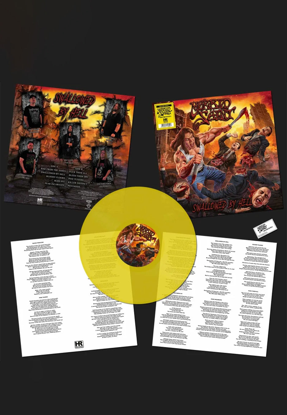 Morbid Saint - Swallowed By Hell Ltd. Yellow - Colored Vinyl Cheap Nicekicks