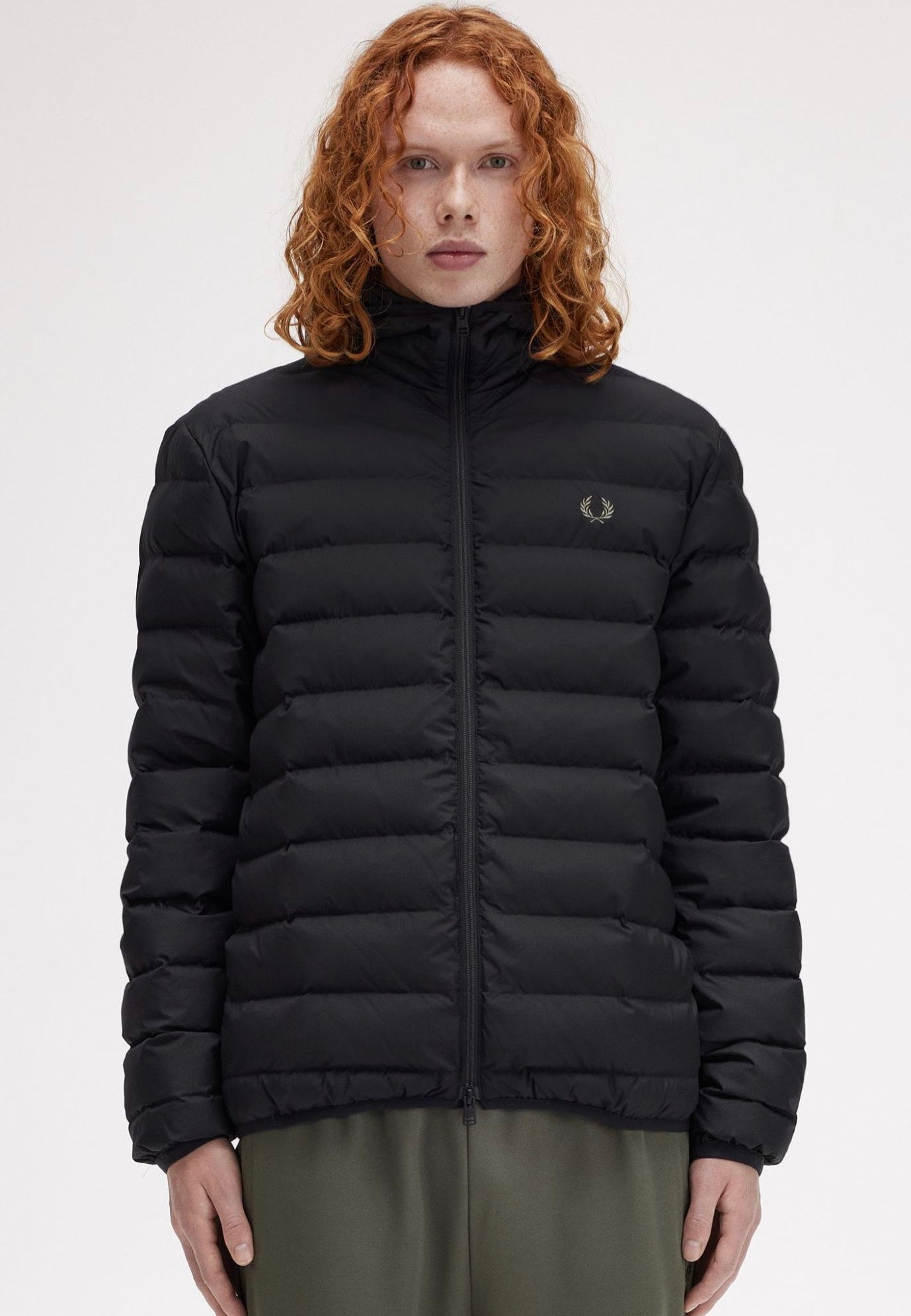 Fred Perry - Hooded Insulated Black - Jacket Discount Collections