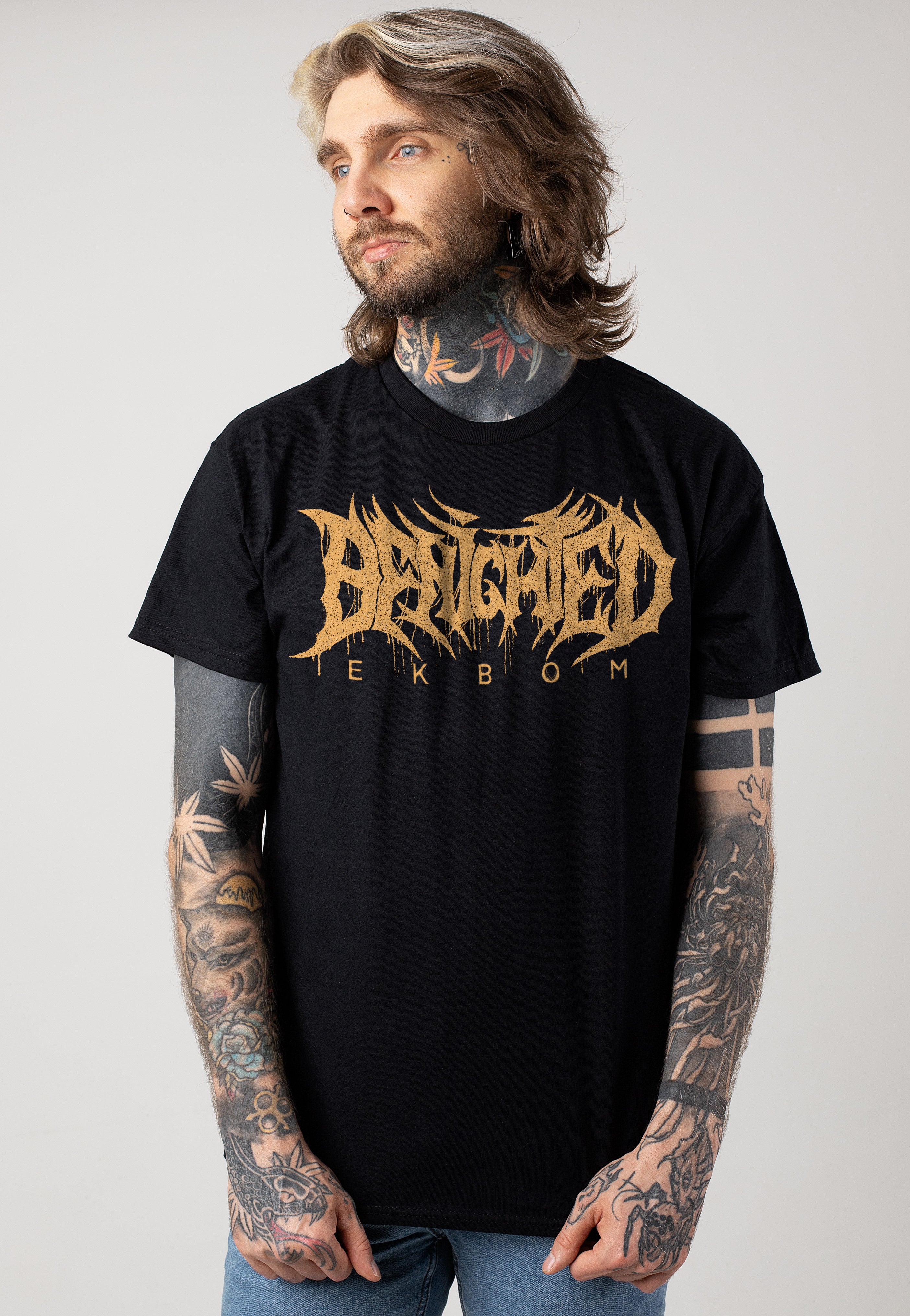 Benighted - Golden Logo - T-Shirt Enjoy Online