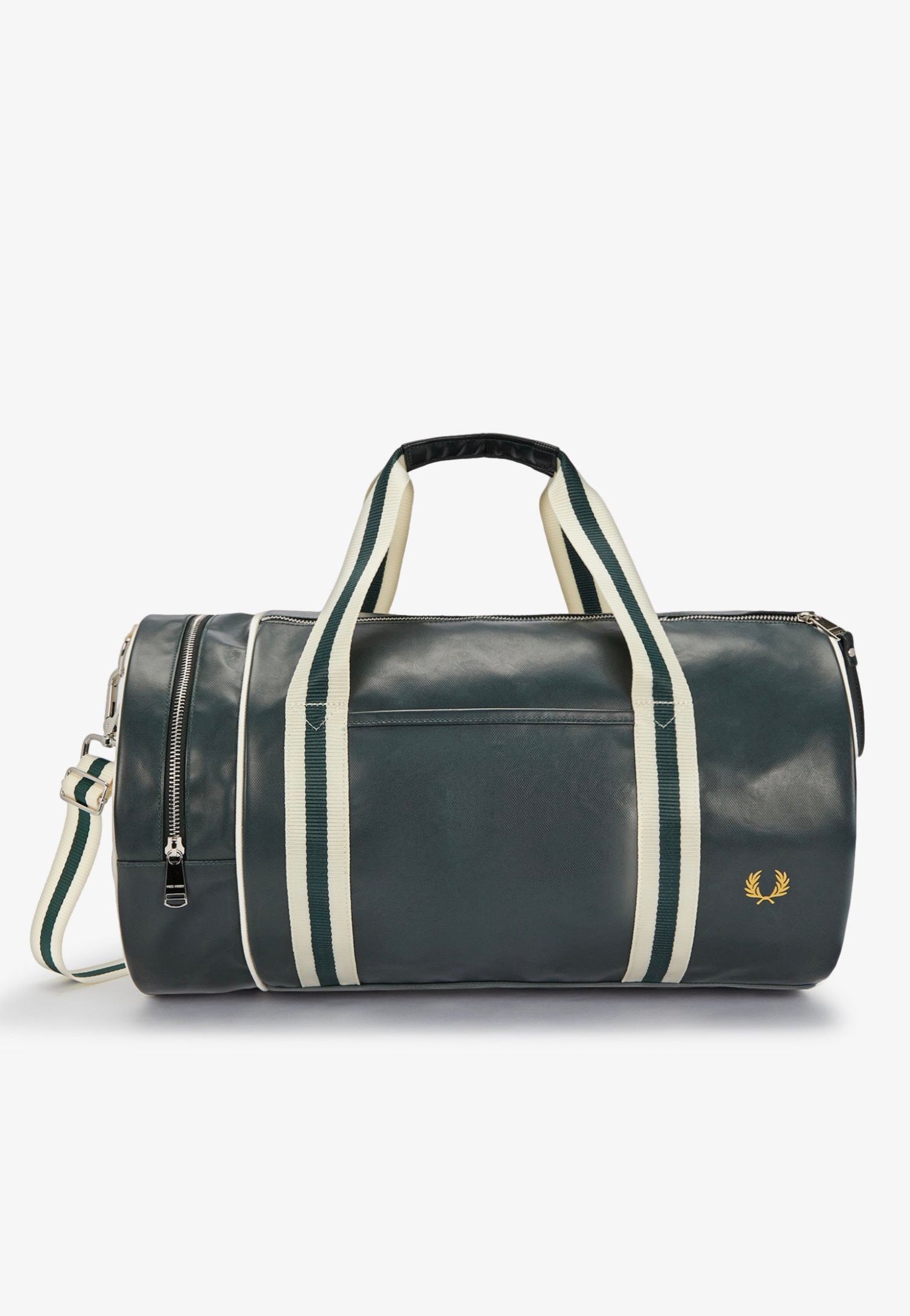 Fred Perry - Classic Barrel Night Green/Ecru - Dufflebag Sale Huge Surprise