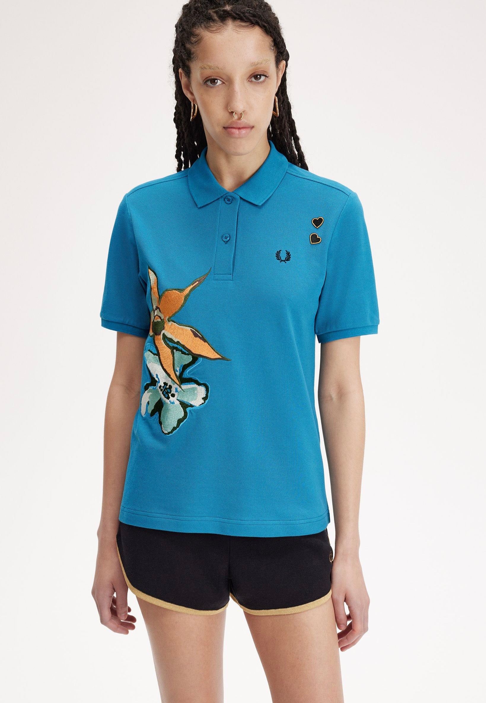 Fred Perry x Amy Winehouse - Embroidered Runaway Bay Ocean - Polo Store Sale