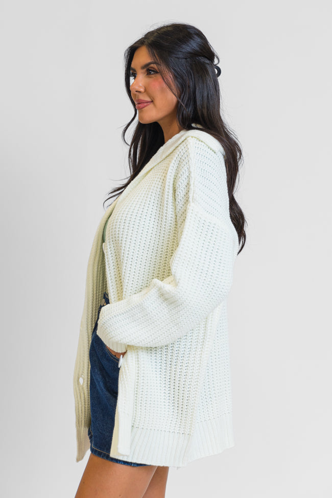 All In Theory Cream Oversized Cardigan FINAL SALE Sale New