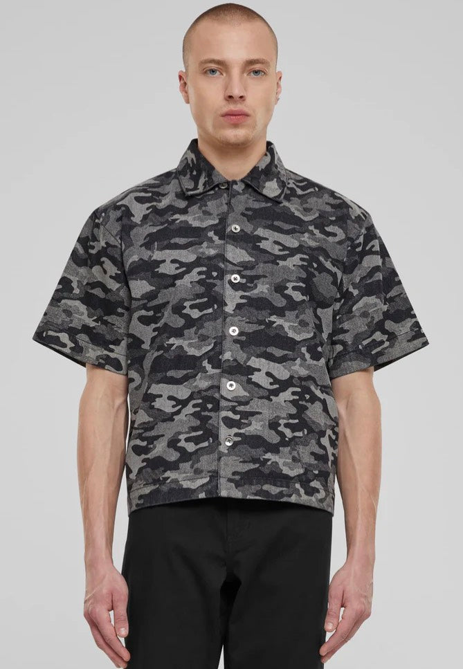 Urban Classics - Laser Printed Boxy Blacklasercamo - Shirt Sale Fast Delivery