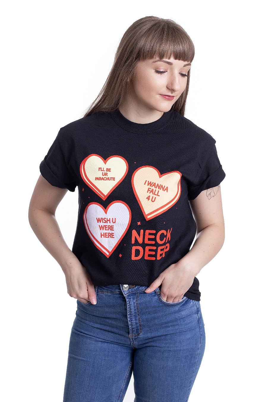 Neck Deep - Hearts - T-Shirt Clearance Cheap Real