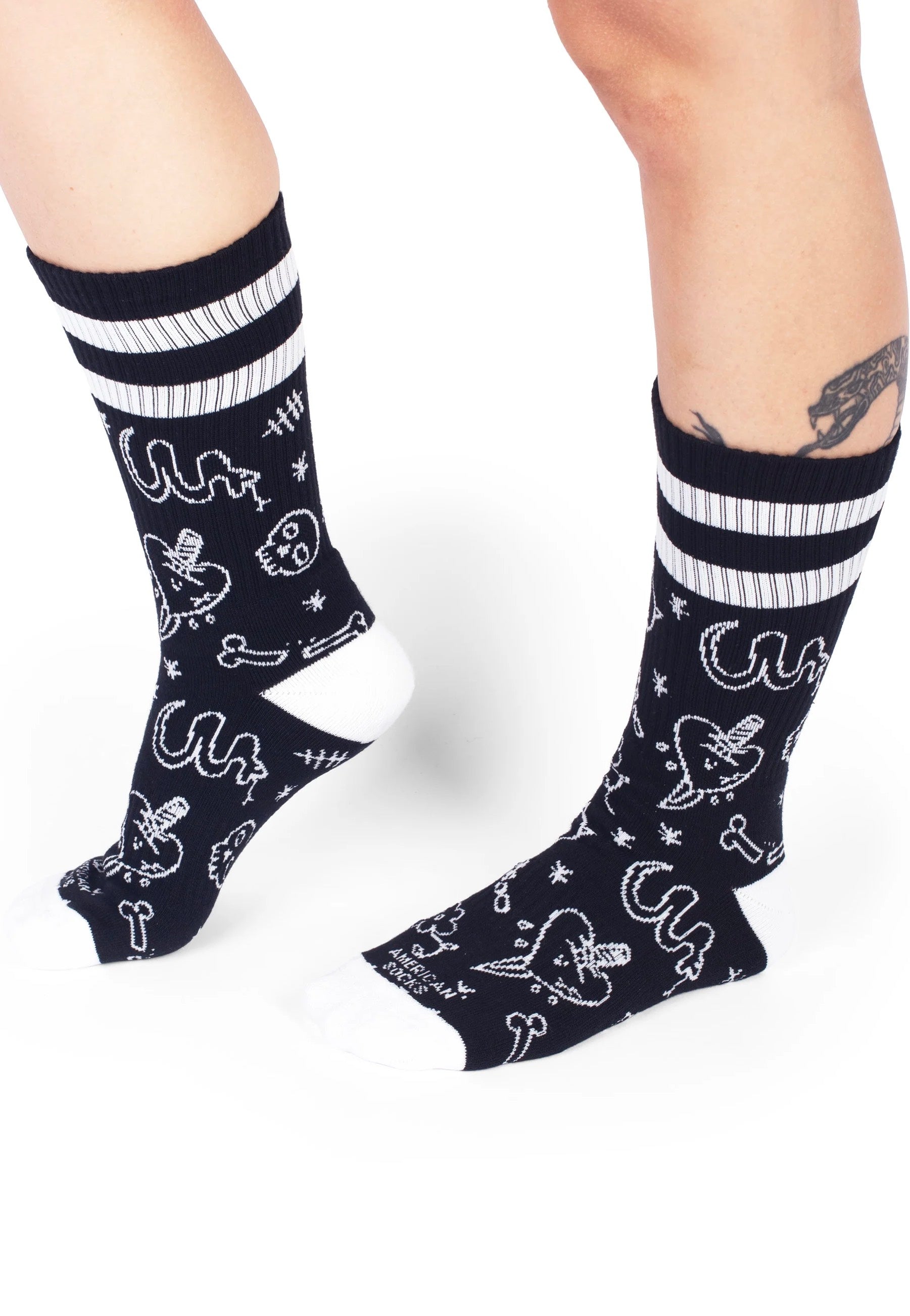 American Socks - Mangual Mid High Black - Socks Discount Best Place