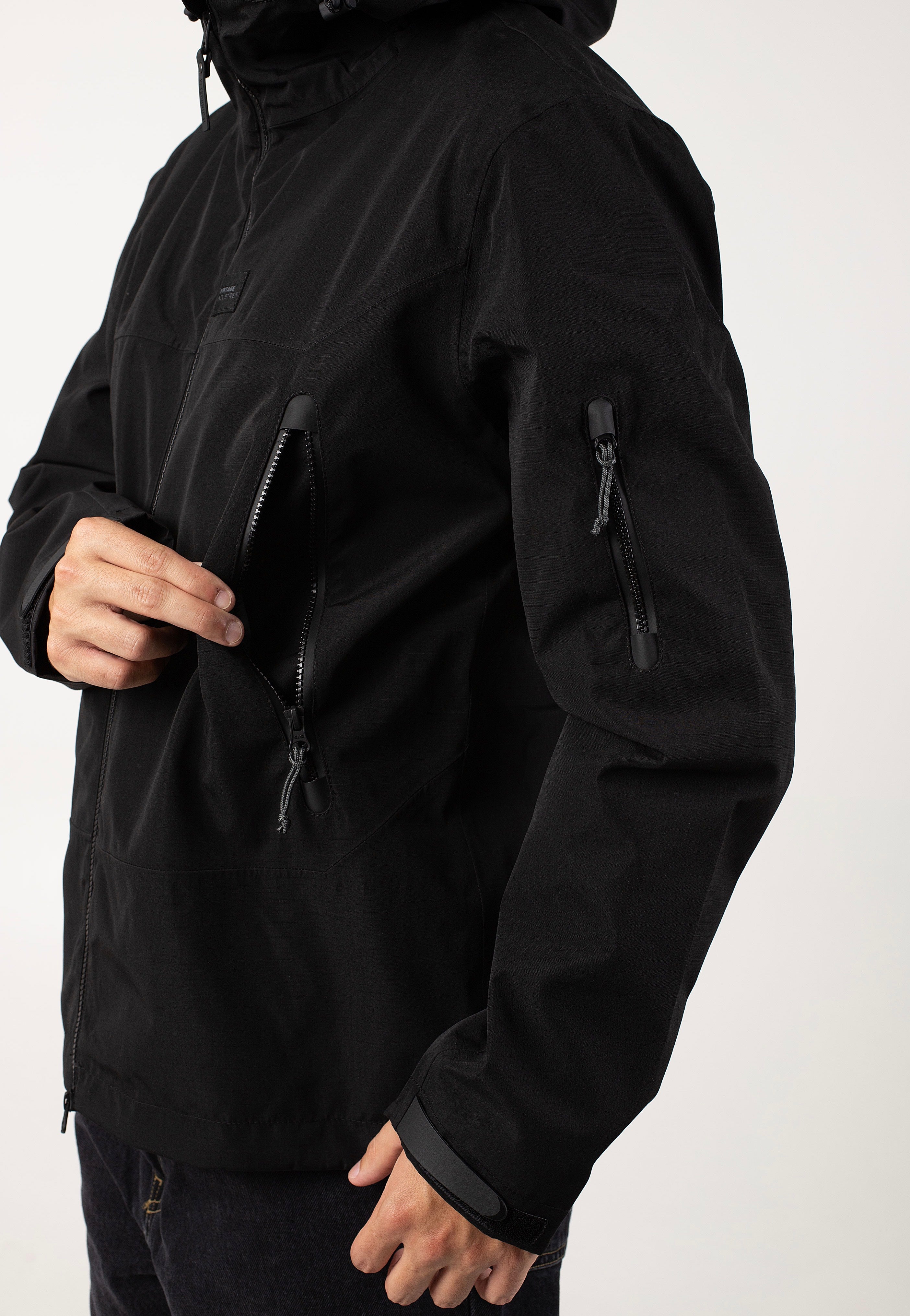 Vintage Industries - Otto Black - Windbreaker Cheapest Pice Sale Online