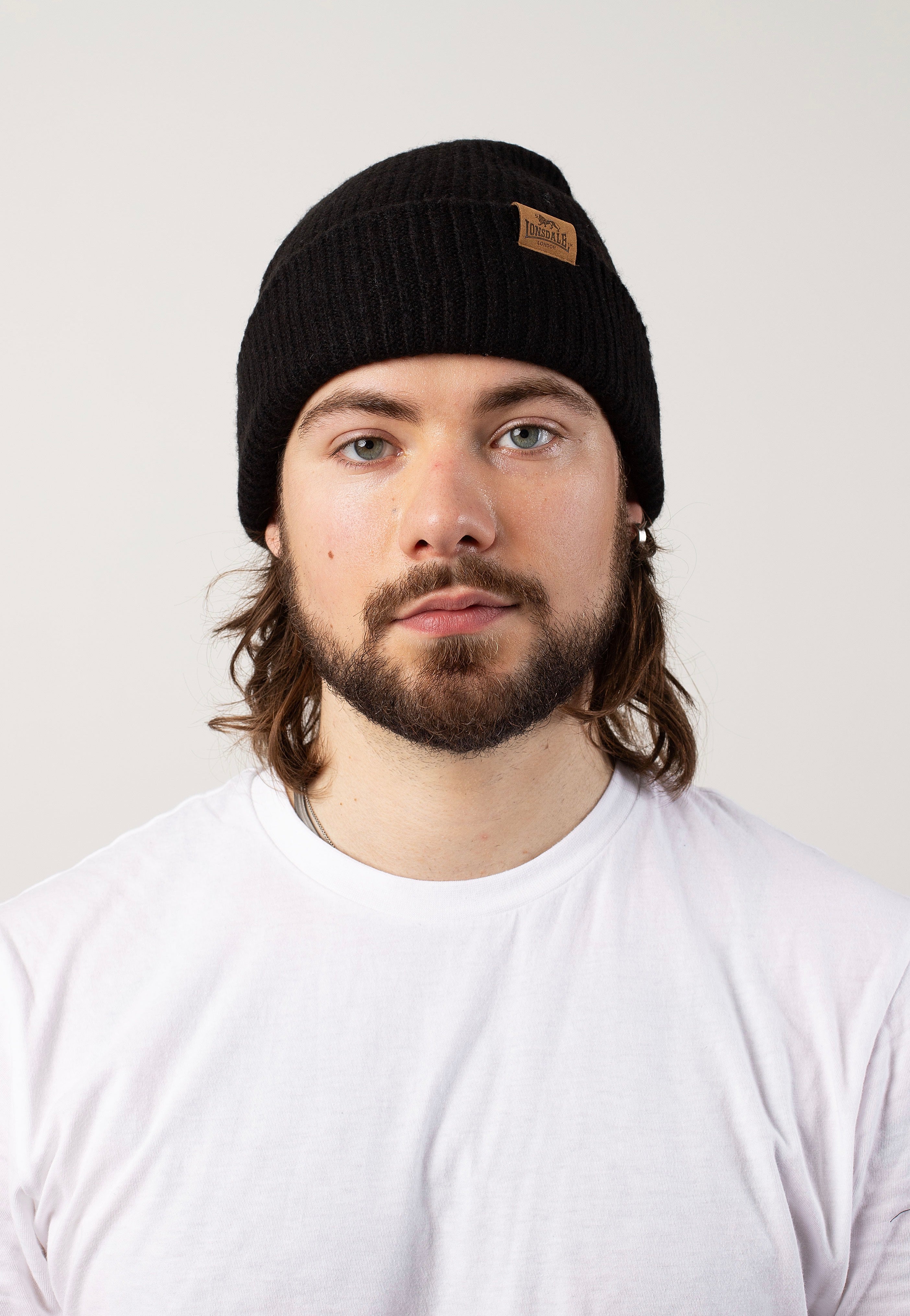 Lonsdale - Bridport Black - Beanie Discount For Nice