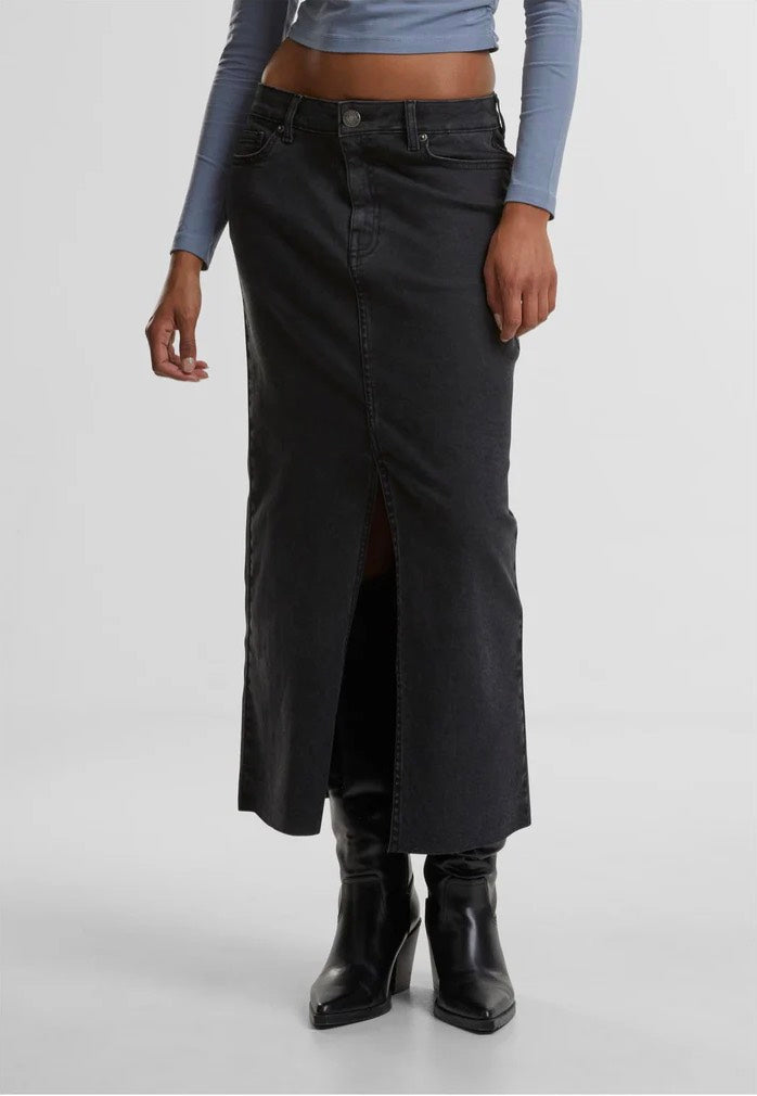 Urban Classics - Ladies High Slit Black Washed - Skirt Cheap Sale Online