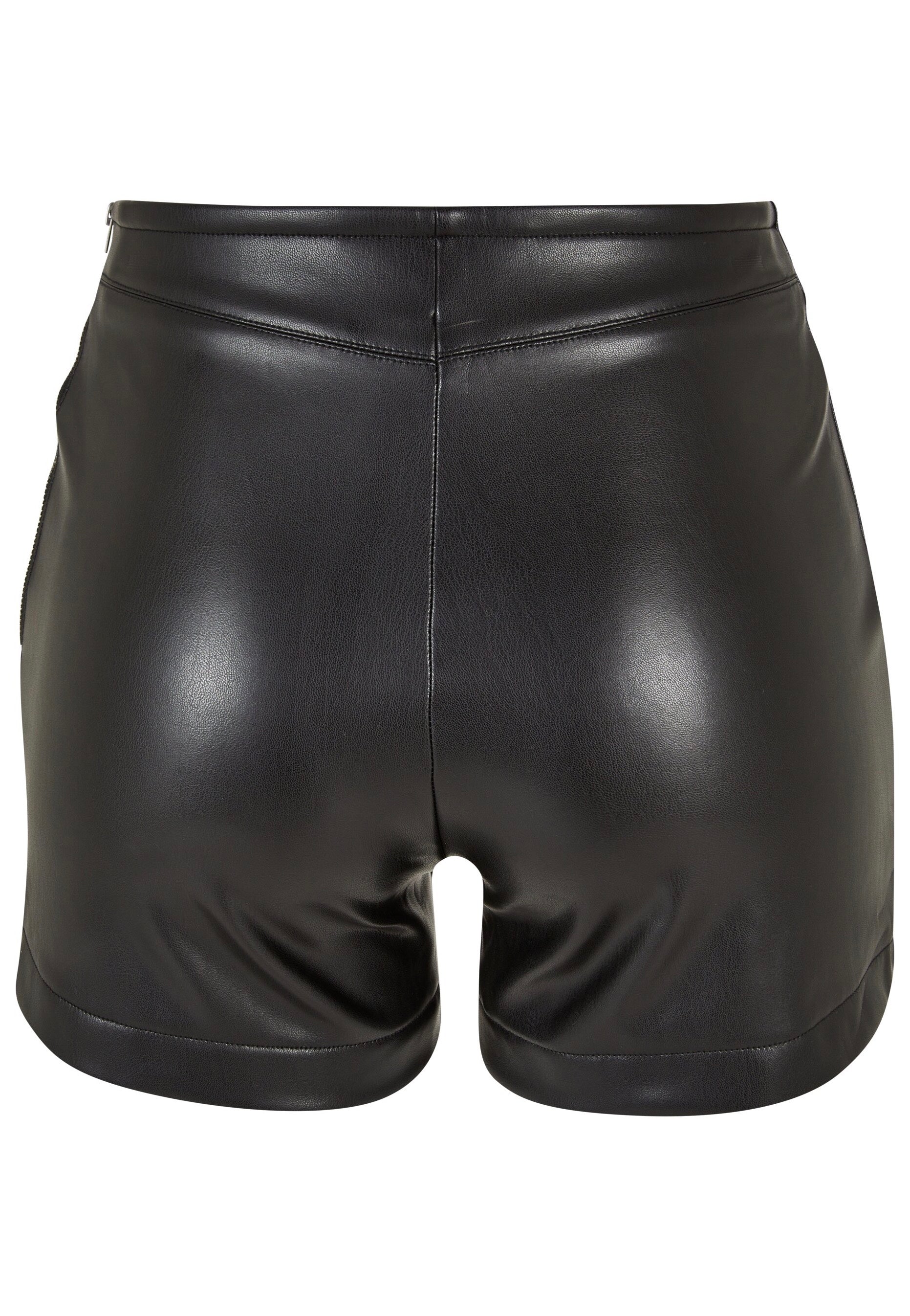 Urban Classics - Ladies Synthetic Leather Black - Shorts Sale Comfortable