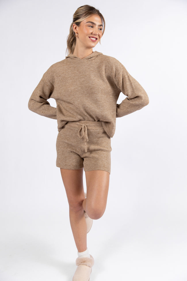 Cloud Chaser Mocha Sweater Knit Shorts SALE Best Pices For Sale