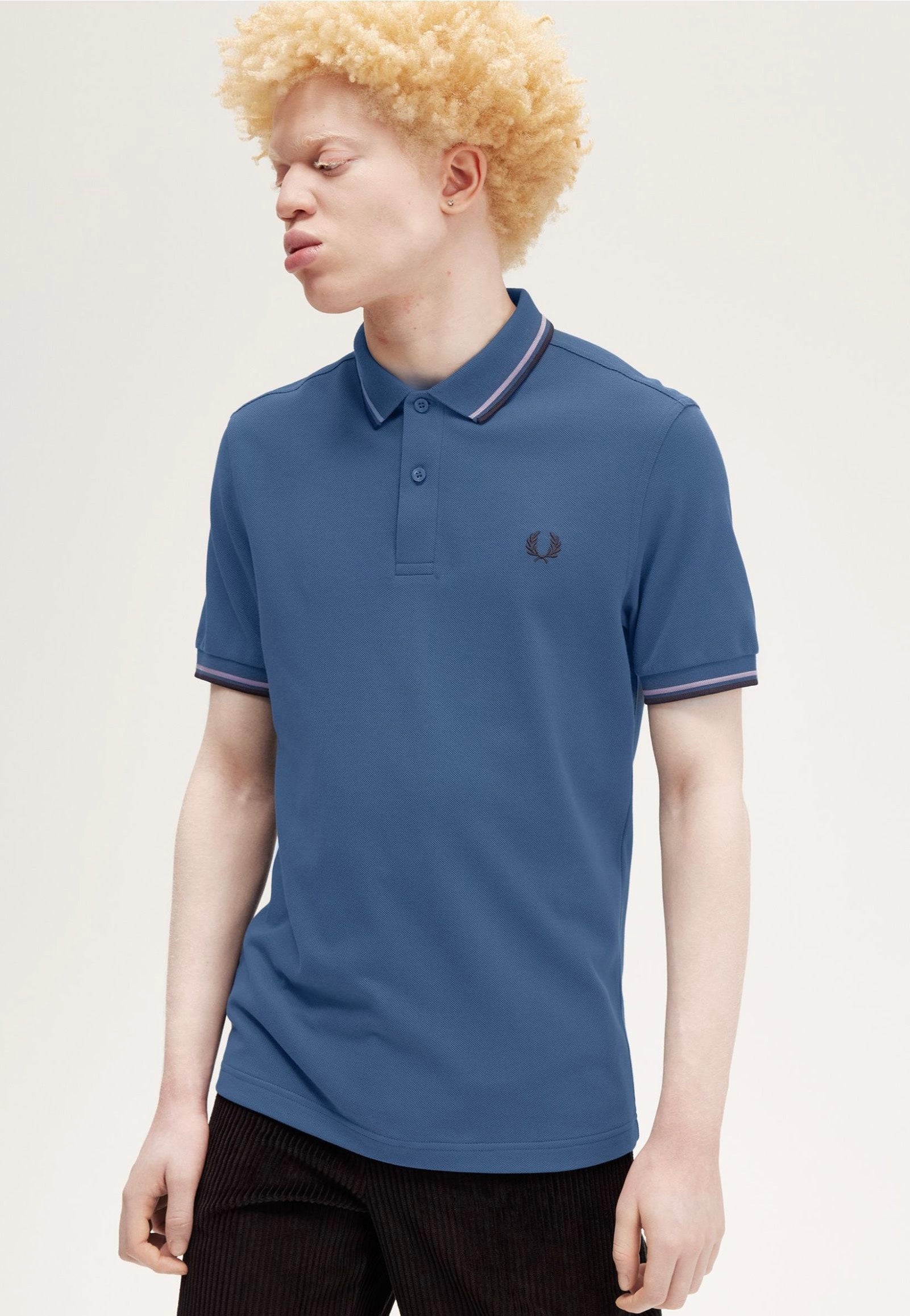 Fred Perry - The Twin Tipped Mdnbl/Ultvio/Nvy - Polo Outlet Sale Online