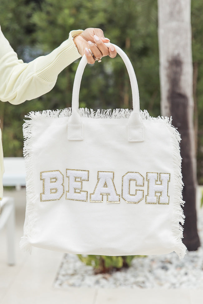 Ivory Beach Canvas Bag FINAL SALE Fashionable For Sale