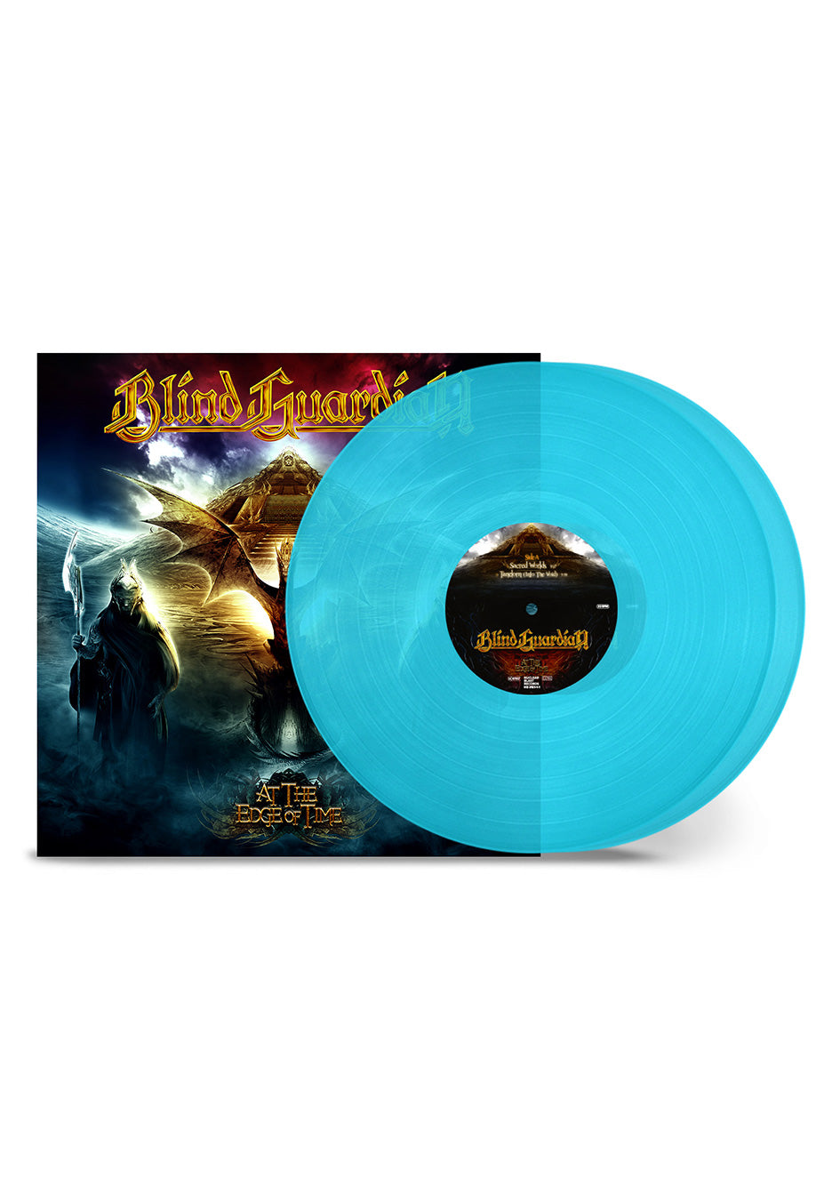 Blind Guardian - At The Edge Of Time Transparent Curacao Ltd. - Colored 2 Vinyl Discount Low Pice