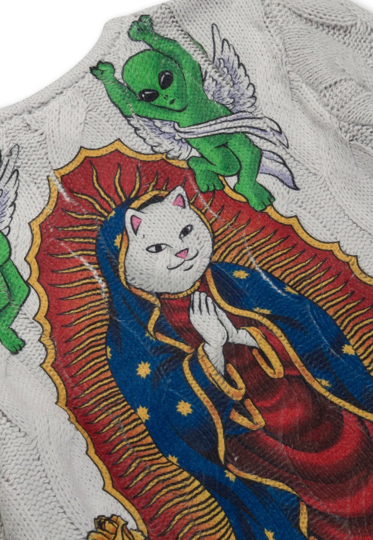 RIPNDIP - Mother Nerm Knit Grey - Sweater For Sale Cheap Pice From China