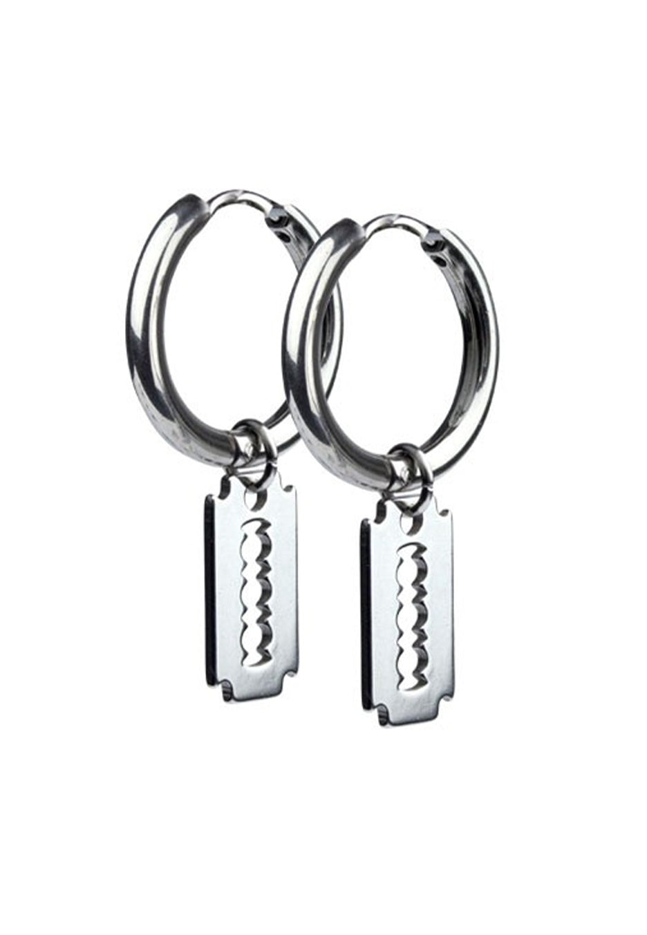 etNox - Rasierklinge Silver - Earrings Clearance Marketable