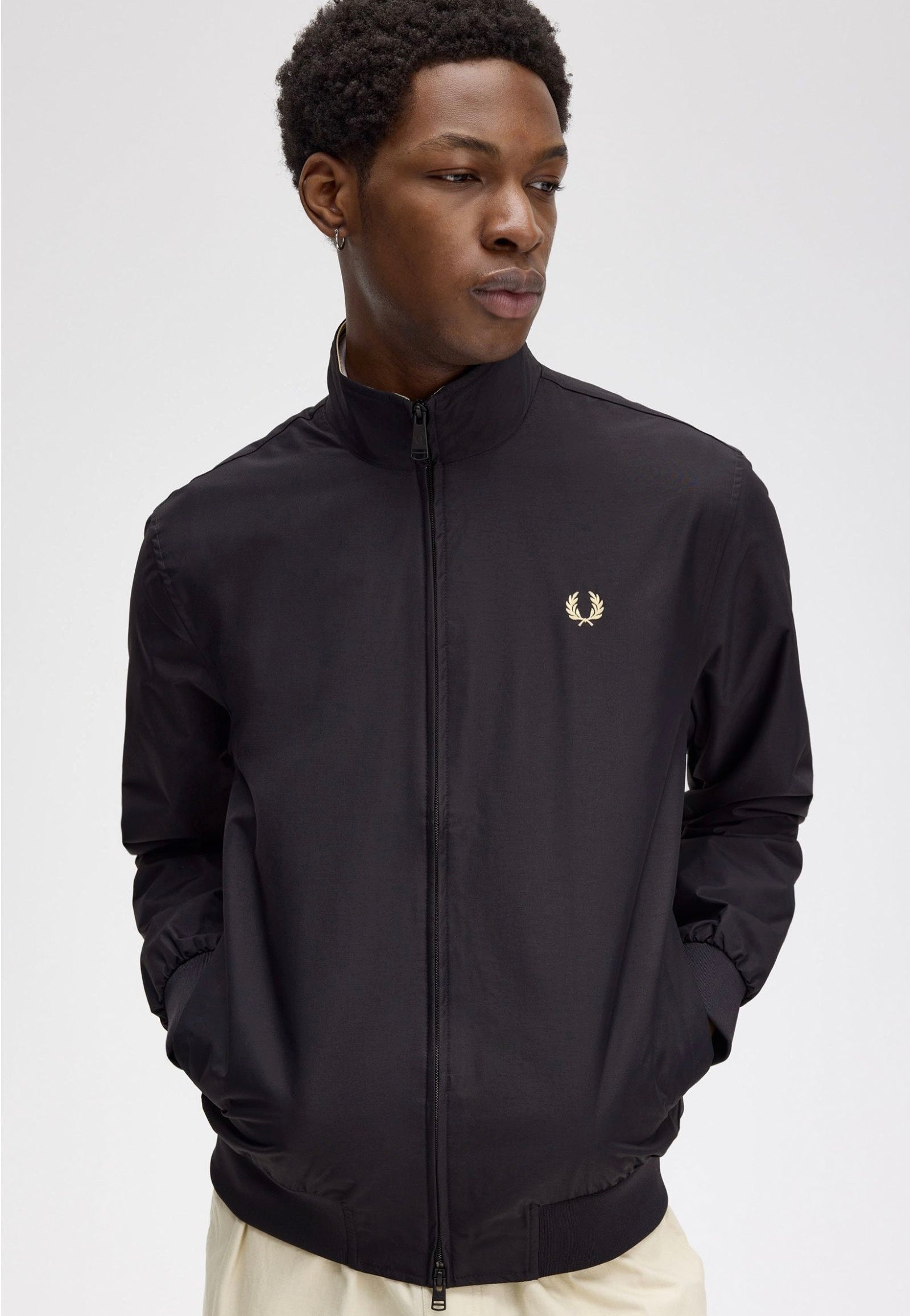 Fred Perry - The Brentham Black - Jacket Cheap 2025 Newest