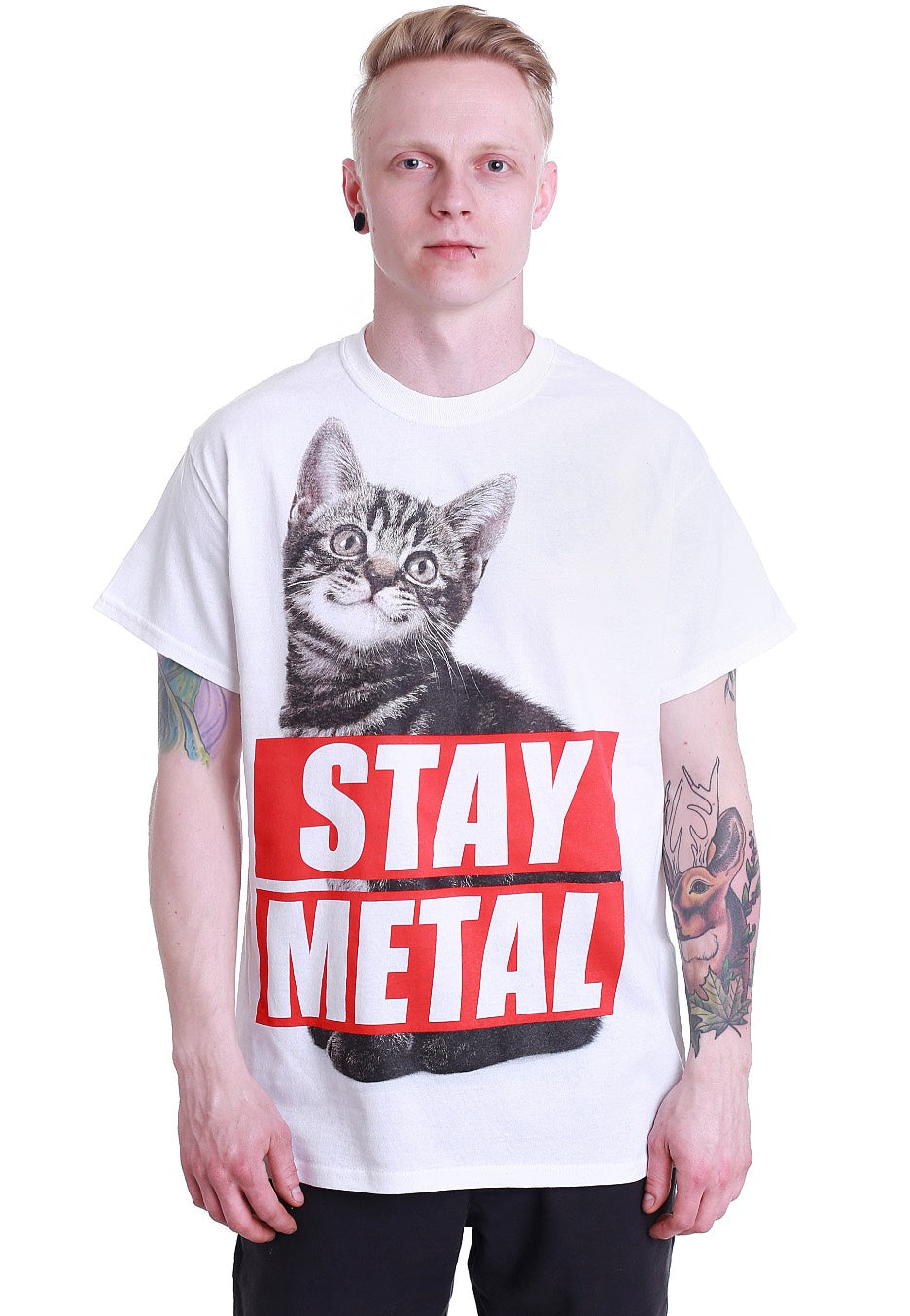 Miss May I - Stay Metal Cat White - T-Shirt Cheap Sale Best Pices