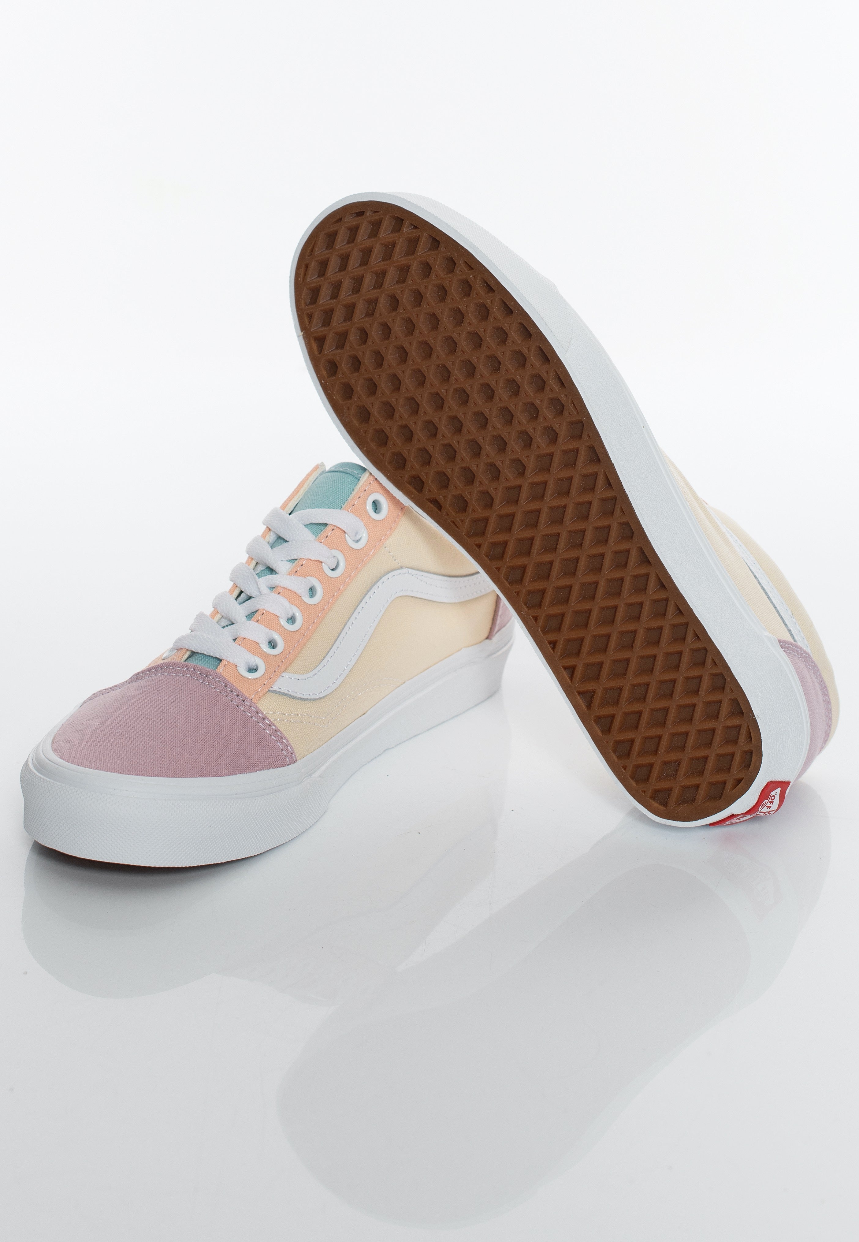 Vans - Old Skool Pastel Block Multi/True White - Girl Shoes Brand New Unisex Cheap Online