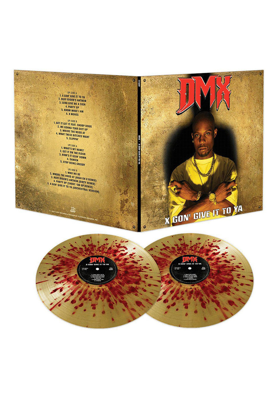 DMX - X Gon' Give It To Ya Ltd. Gold w/ Red - Splattered 2 Vinyl