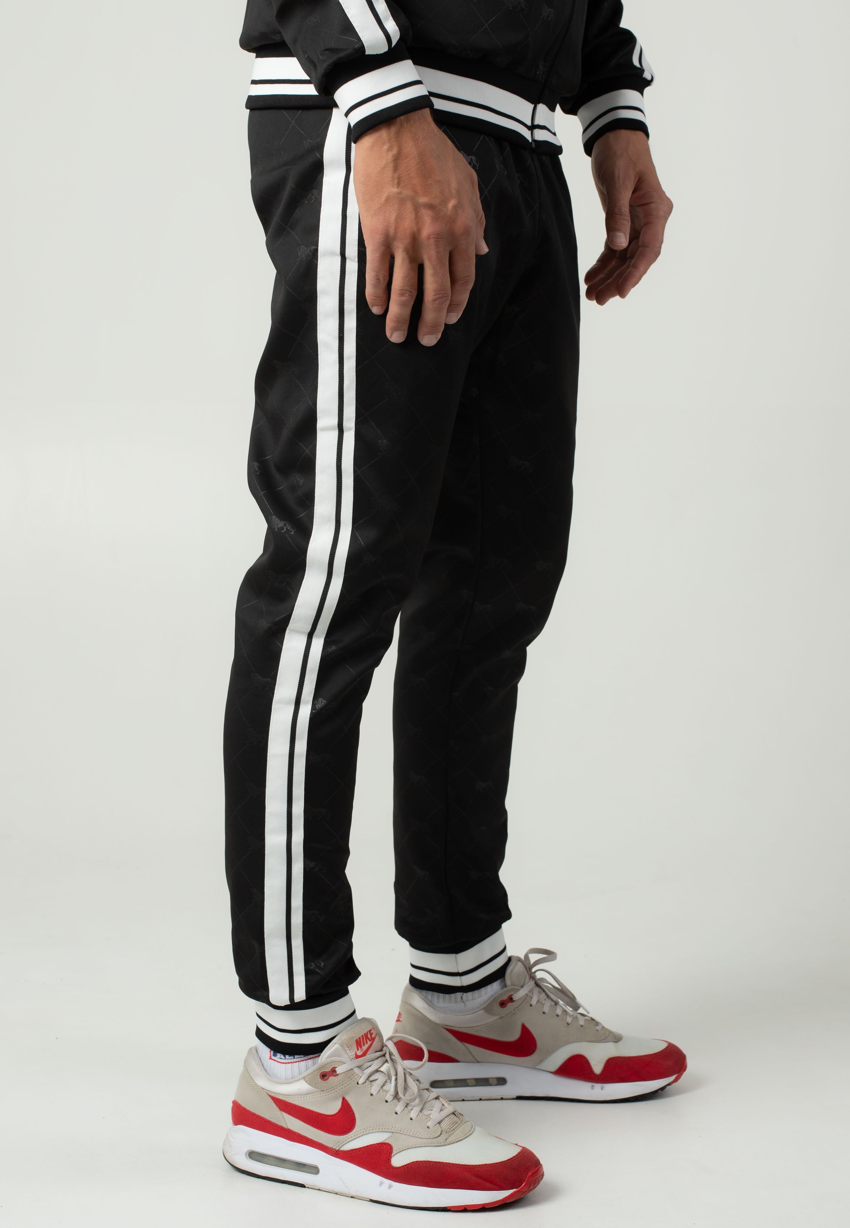 Lonsdale - Ashwell Black/White - Tracksuit Online Online Clearance