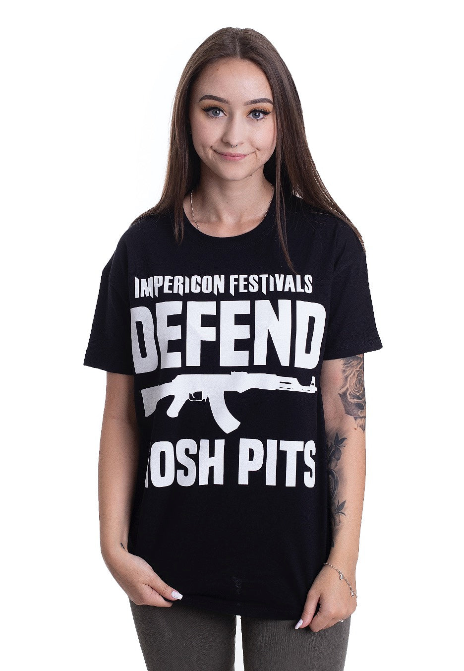 Impericon Festival - Defend Mosh Pits - T-Shirt Clearance Cheap Real