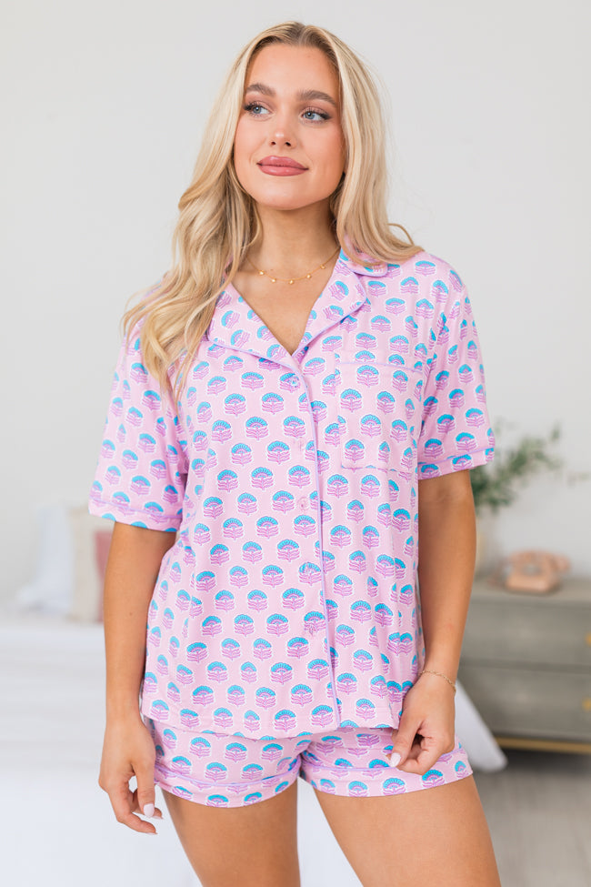 Under The Stars In Azalea Gardens Short Sleeve Bamboo Pajama Top FINAL SALE Geniue Stockist Cheap Pice