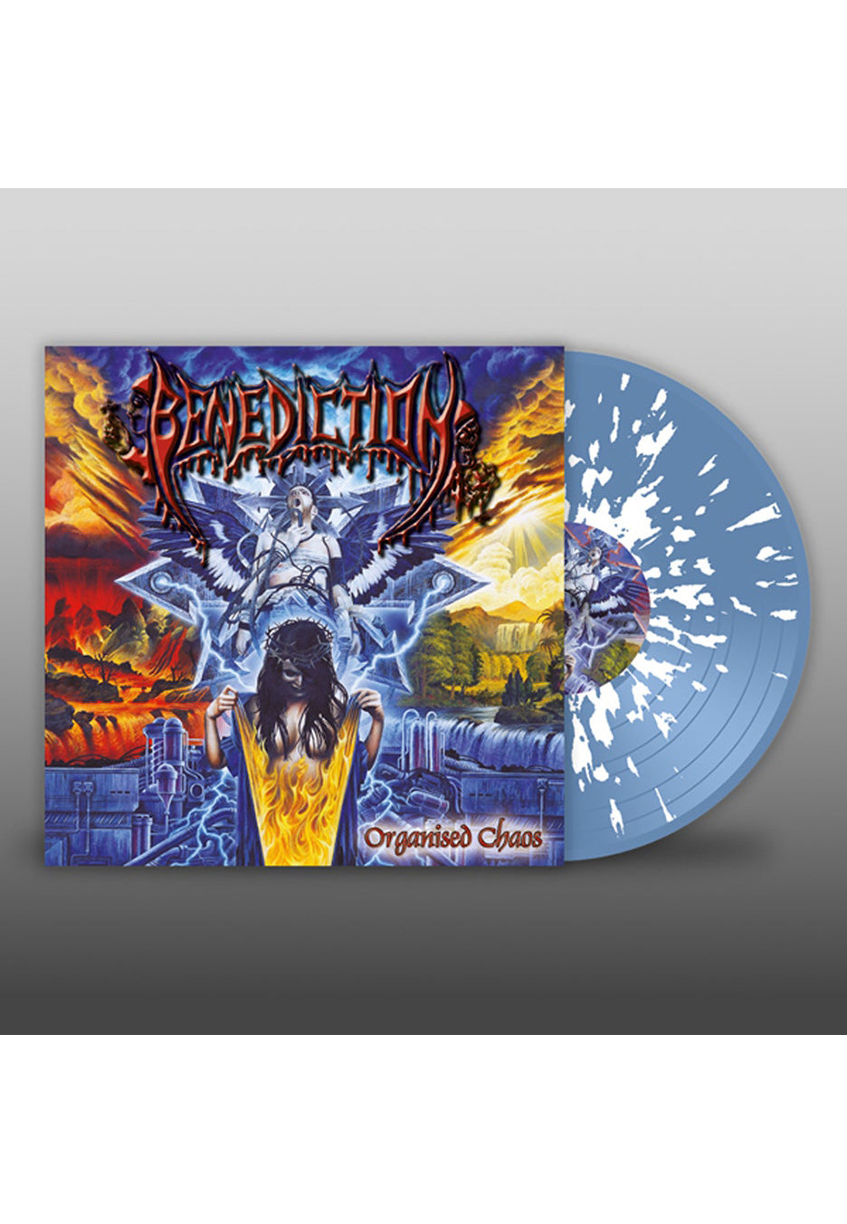 Benediction - Organised Chaos Light Blue/White - Splattered 2 Vinyl Fashionable Cheap Online