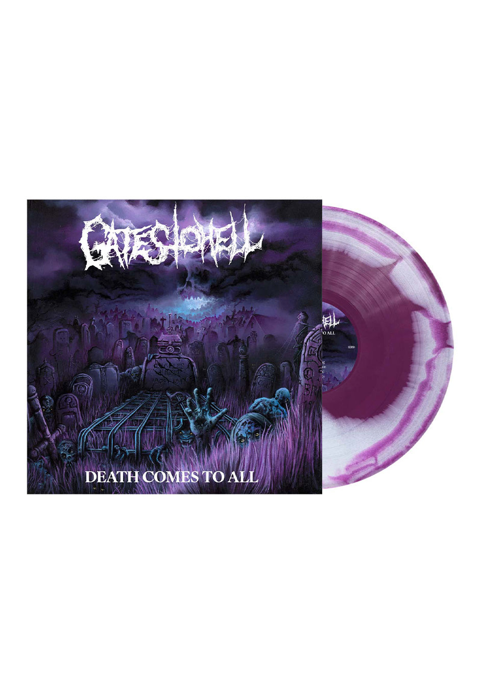 Gates To Hell - Death Comes To All Purple/ White Swirl - Marbled Vinyl Big Sale Sale Online