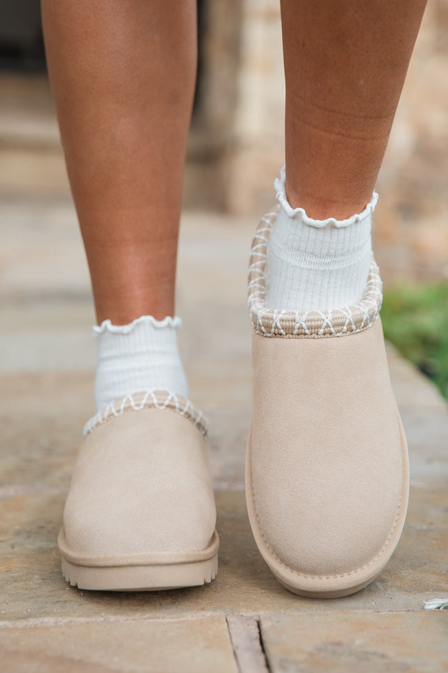 Sydney Light Beige Short Slip-On Bootie New For Sale