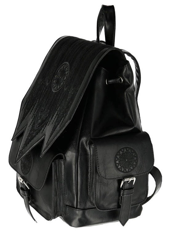 Restyle - Gothic Rosette Cathedral Embroidery Black - Backpack Cheap Nicekicks