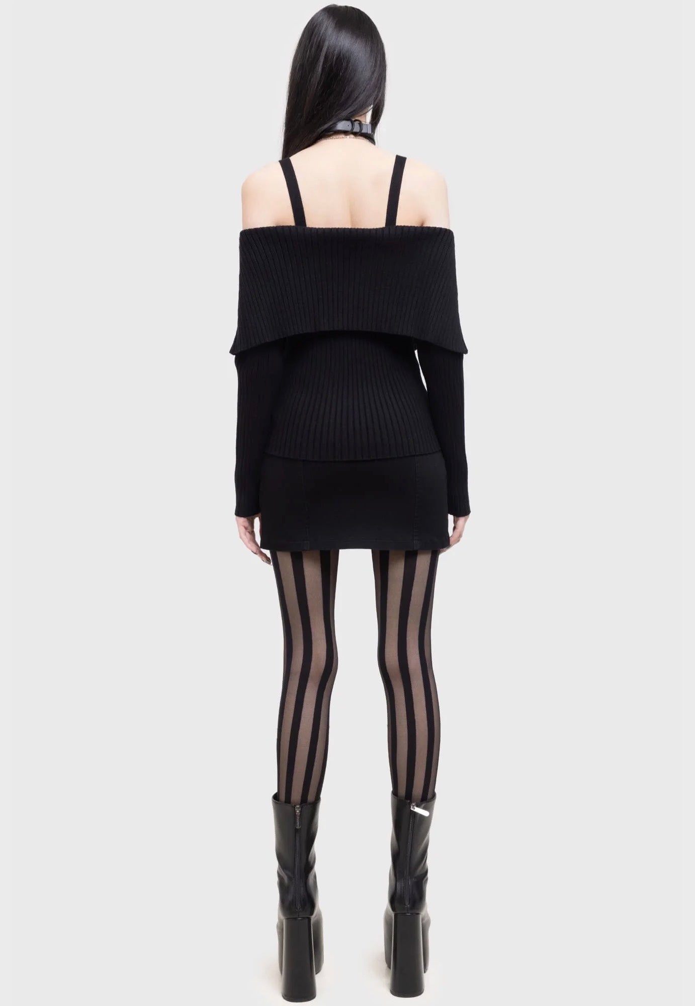 Killstar x Kihilist - Mesmestripe Black - Tights Clearance Best Store To Get