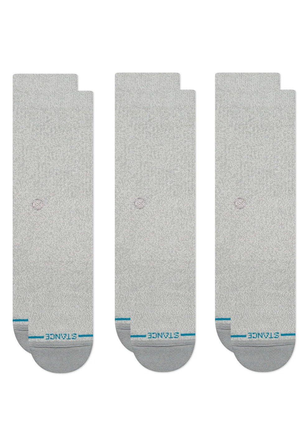 Stance - Icon Pack Of 3 Greyheather - Socks 2025 Online