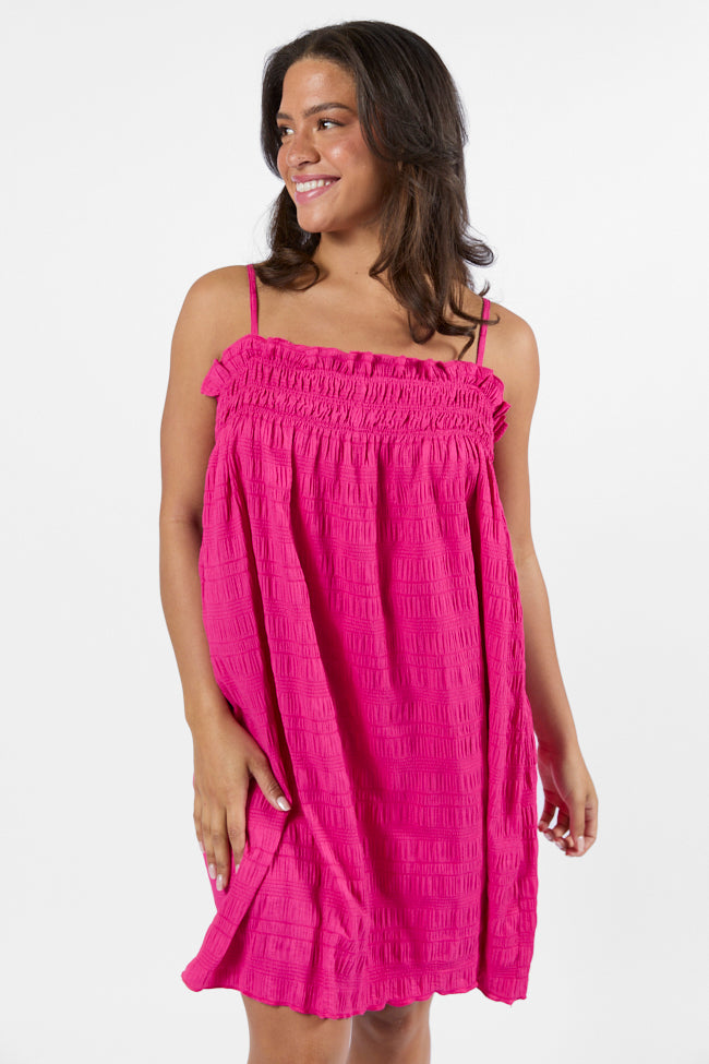 Tidal Tango Pink Textured Shift Dress Free Shipping Cheap Pice