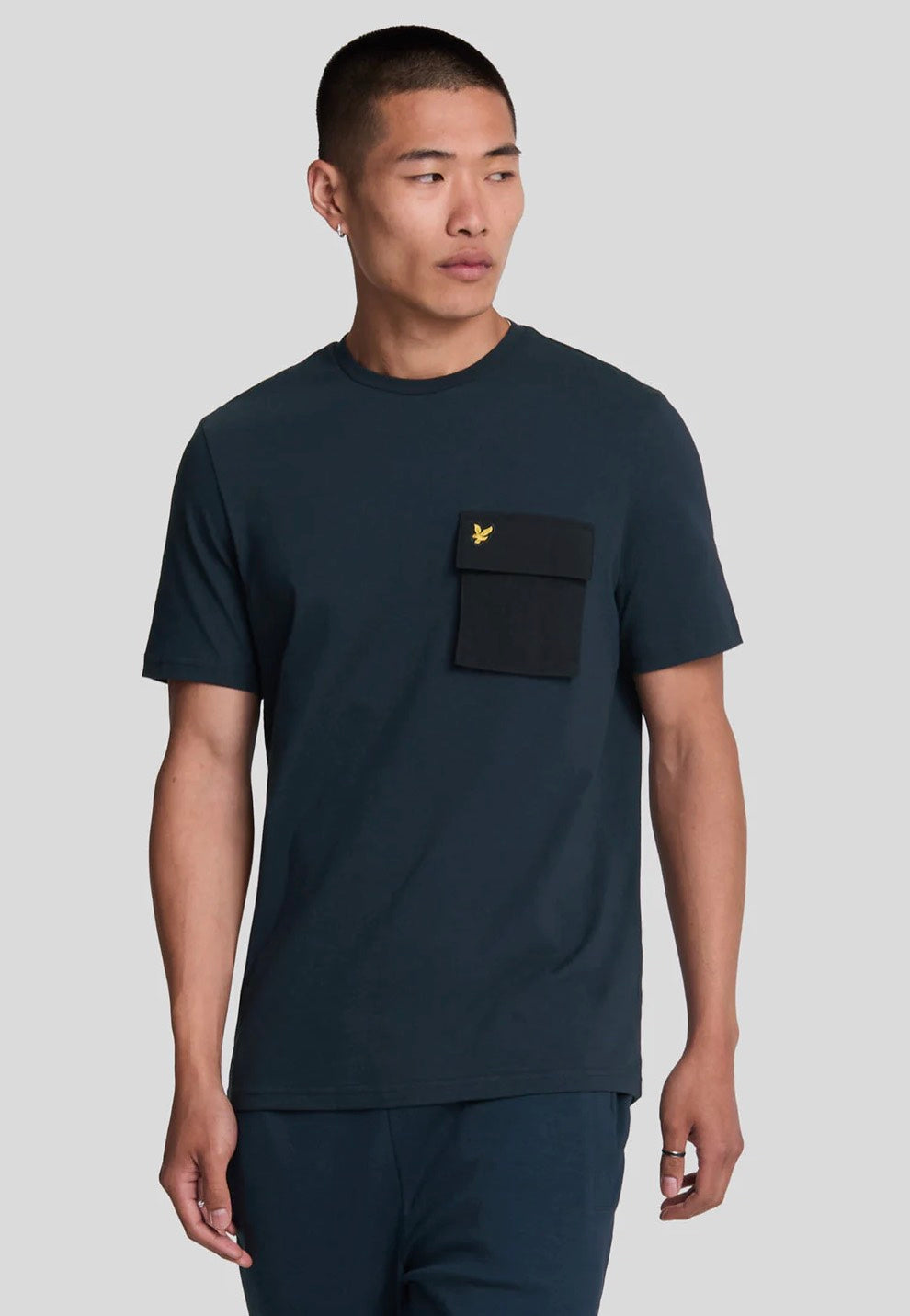 Lyle & Scott - Half Tipped Dark Navy - T-Shirt Sale Genuine