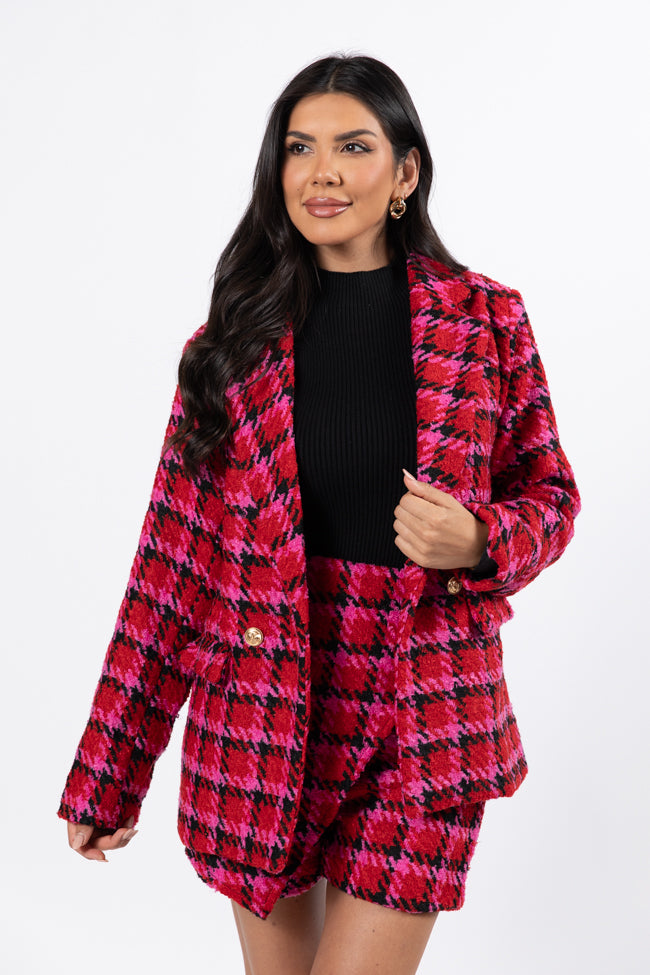 That's Life Multi Houndstooth Blazer FINAL SALE