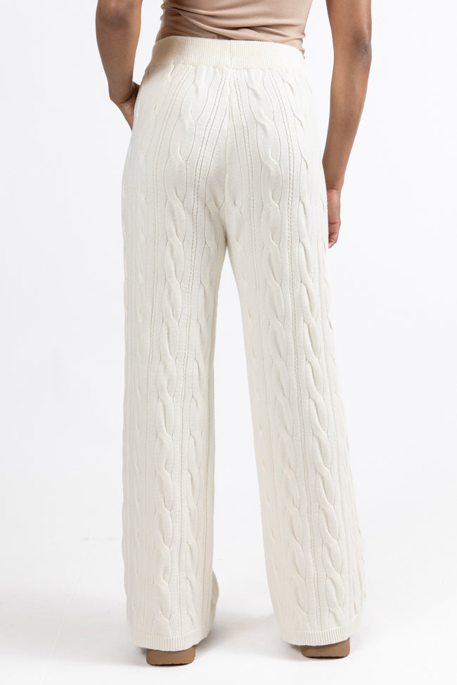 Forever Winter Ivory Cable Knit Sweater Lounge Pants Macy Blackwell X Pink Lily FINAL SALE Explore