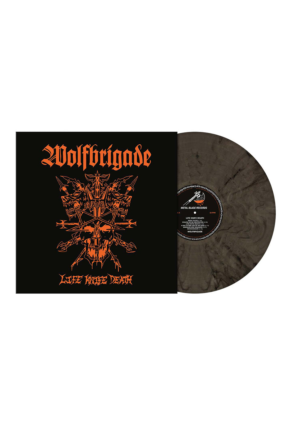 Wolfbrigade - Life Knife Death Ltd. Dark Grey - Marbled Vinyl Shop For