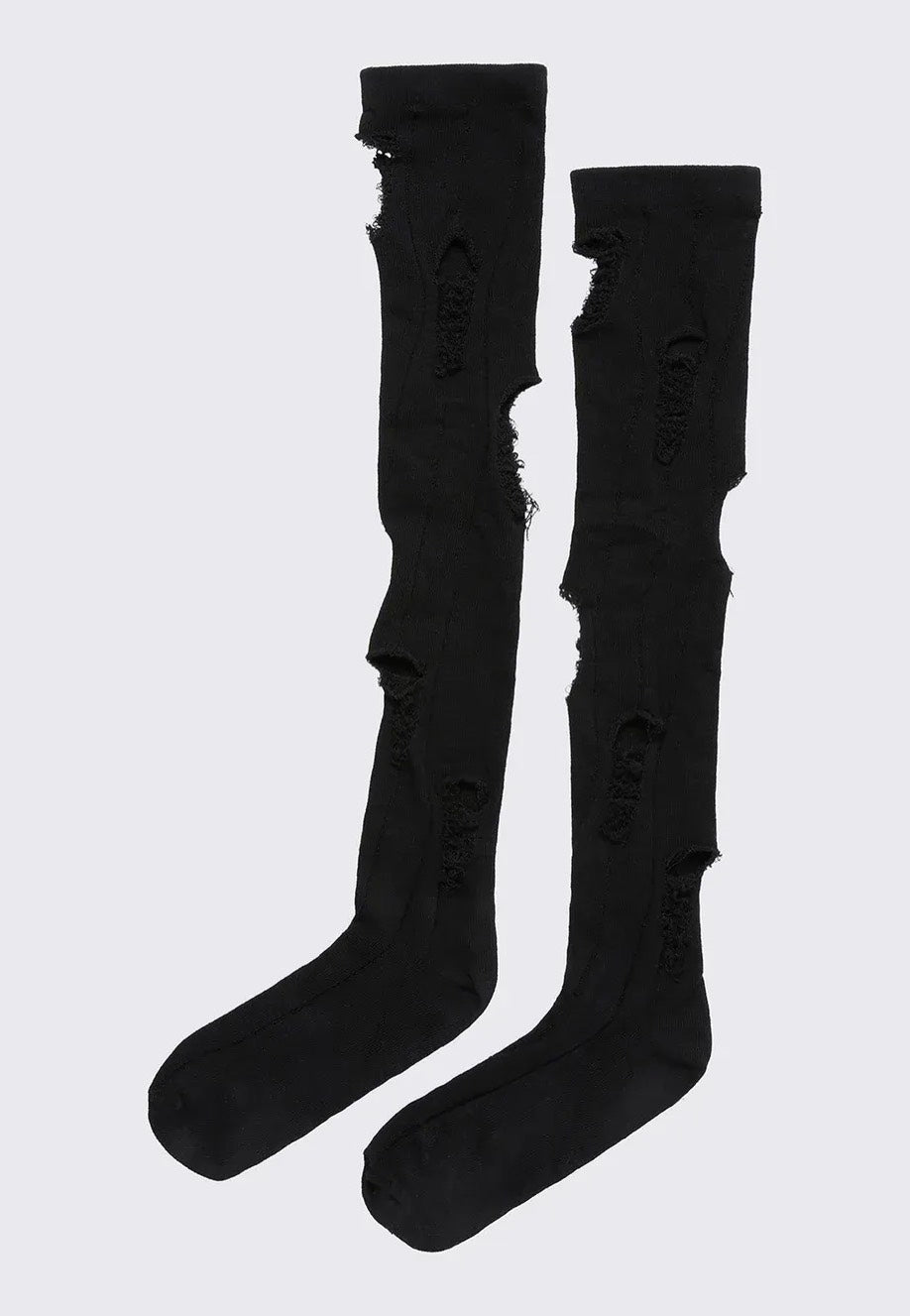 Minga London - Shadow Ripped Thigh Highs - Socks Cheap Comfortable