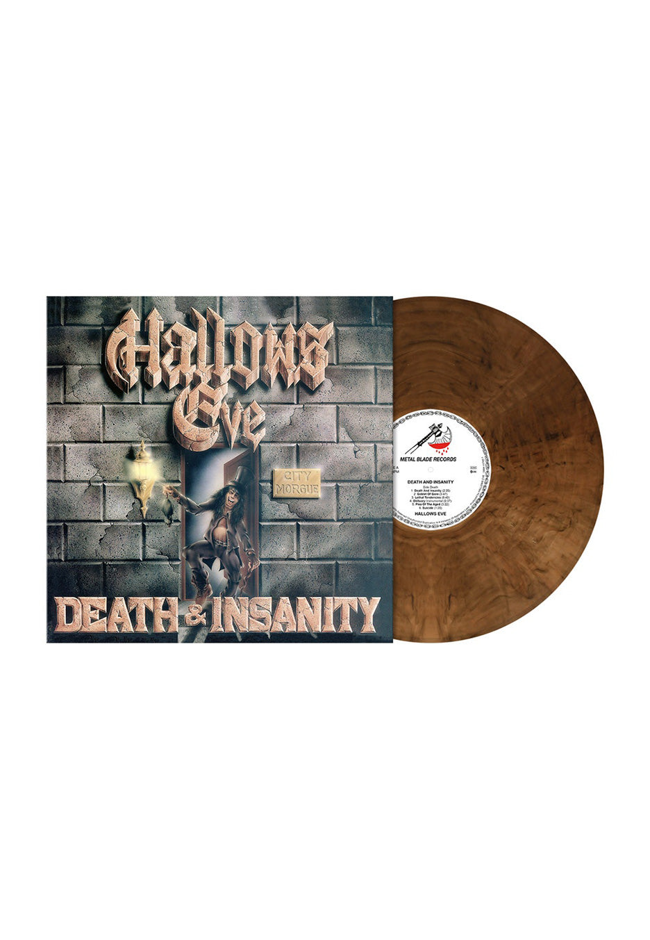 Hallows Eve - Death And Insanity Bronze - Marbled Vinyl Factory Outlet For Sale