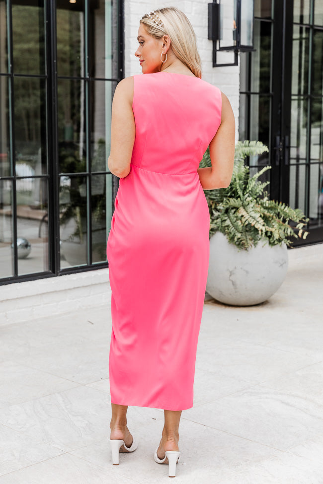 Elegance Is Beauty Pink Midi Dress FINAL SALE Sale Comfortable