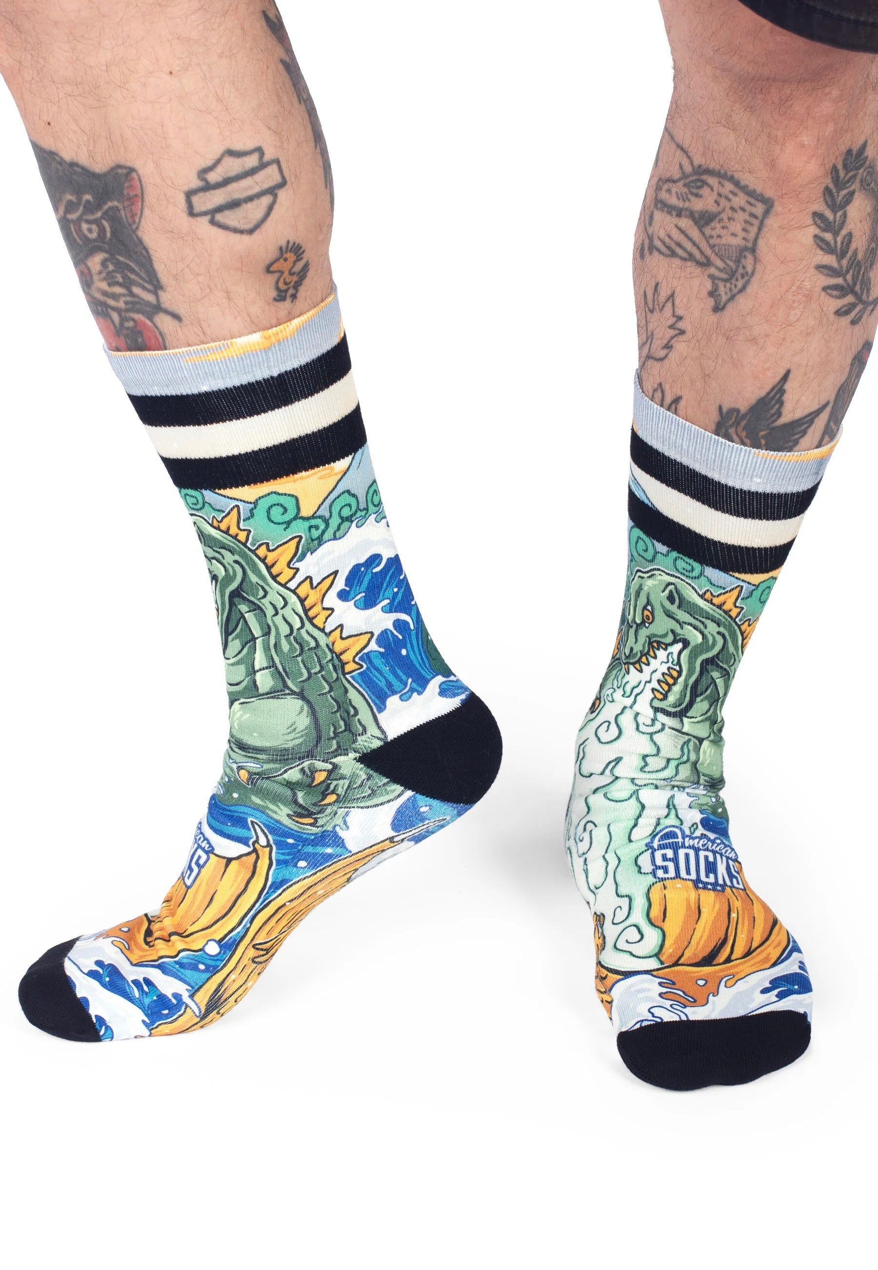 American Socks - Kaiju King Mid High - Socks Cheap Sale Best Store To Get