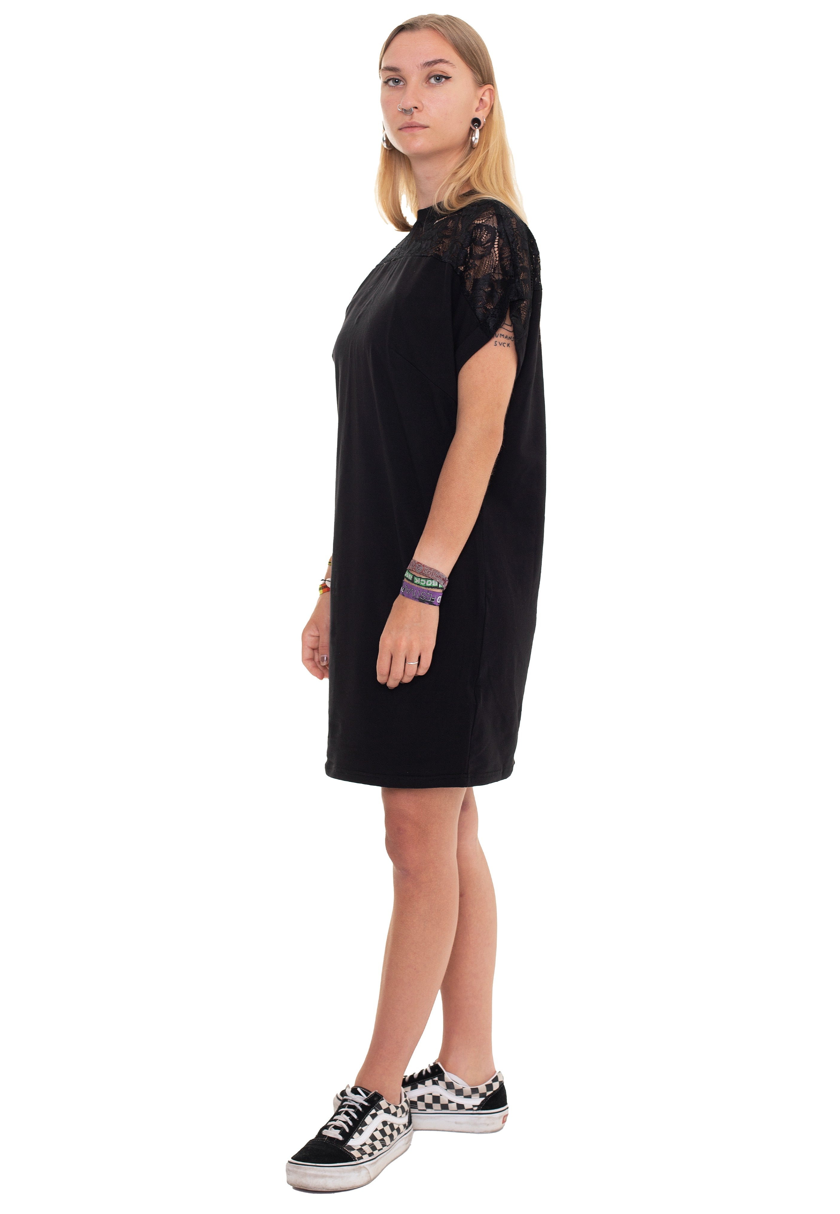 Urban Classics - Ladies Lace Tee Black - Dress Sale Top Quality