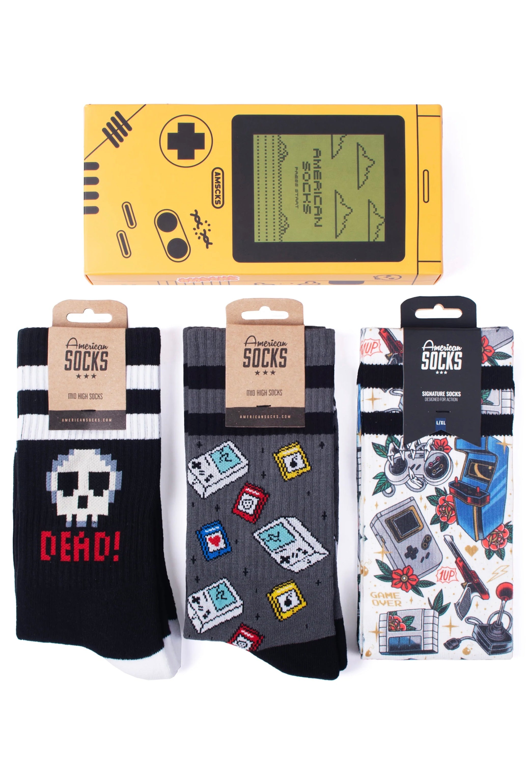 American Socks - Gamer Box Yellow - Giftbox Buy Cheap For Nice