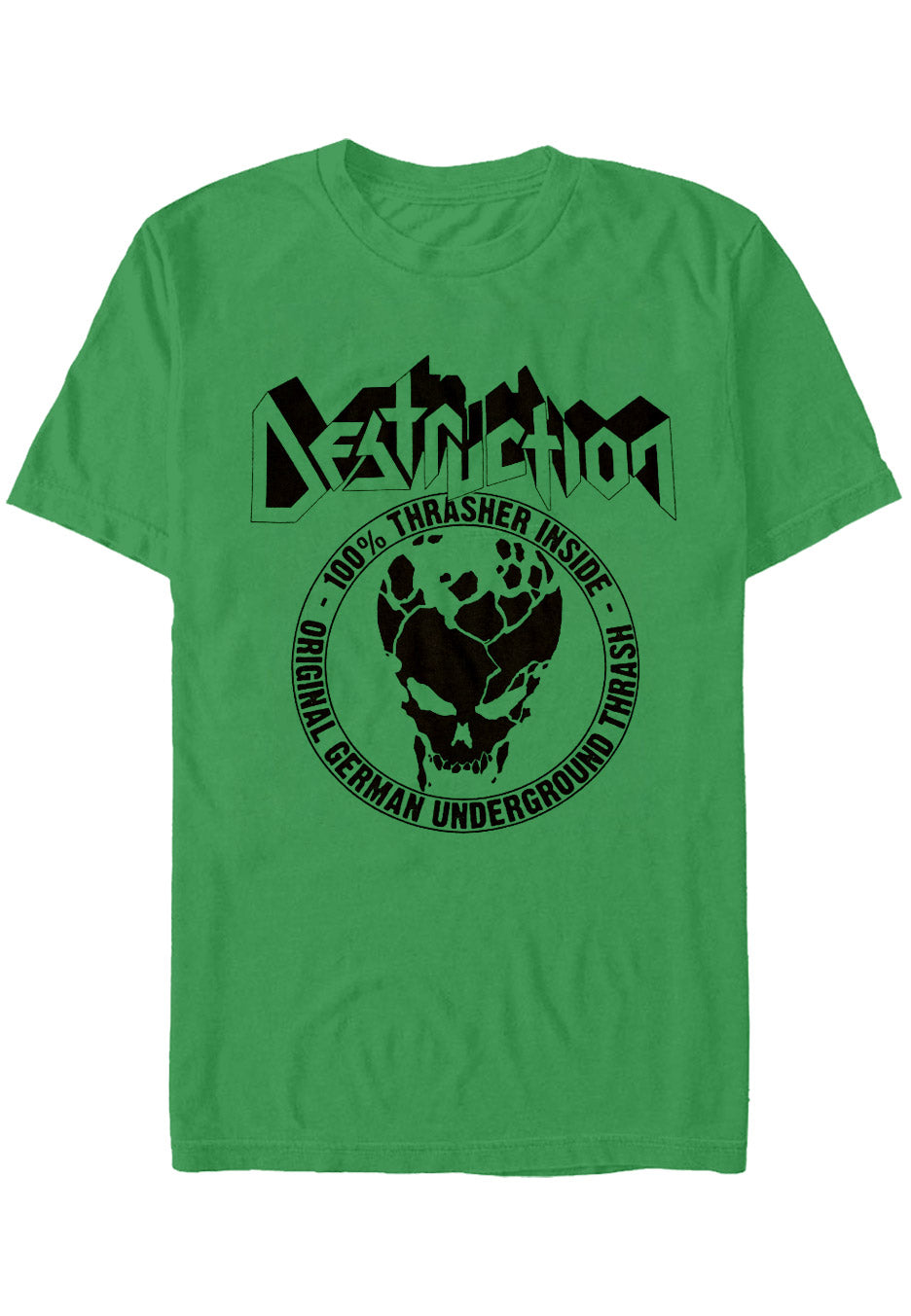 Destruction - 100% Thrasher Inside Green - T-Shirt Discount Recommend