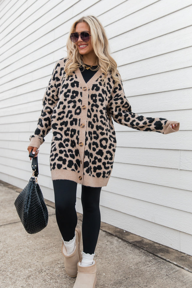 Animal Instincts Leopard Cardigan Buy Online Cheap Pice