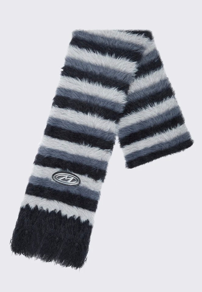 Minga London - Coraline Striped Black - Scarf Purchase Sale Online