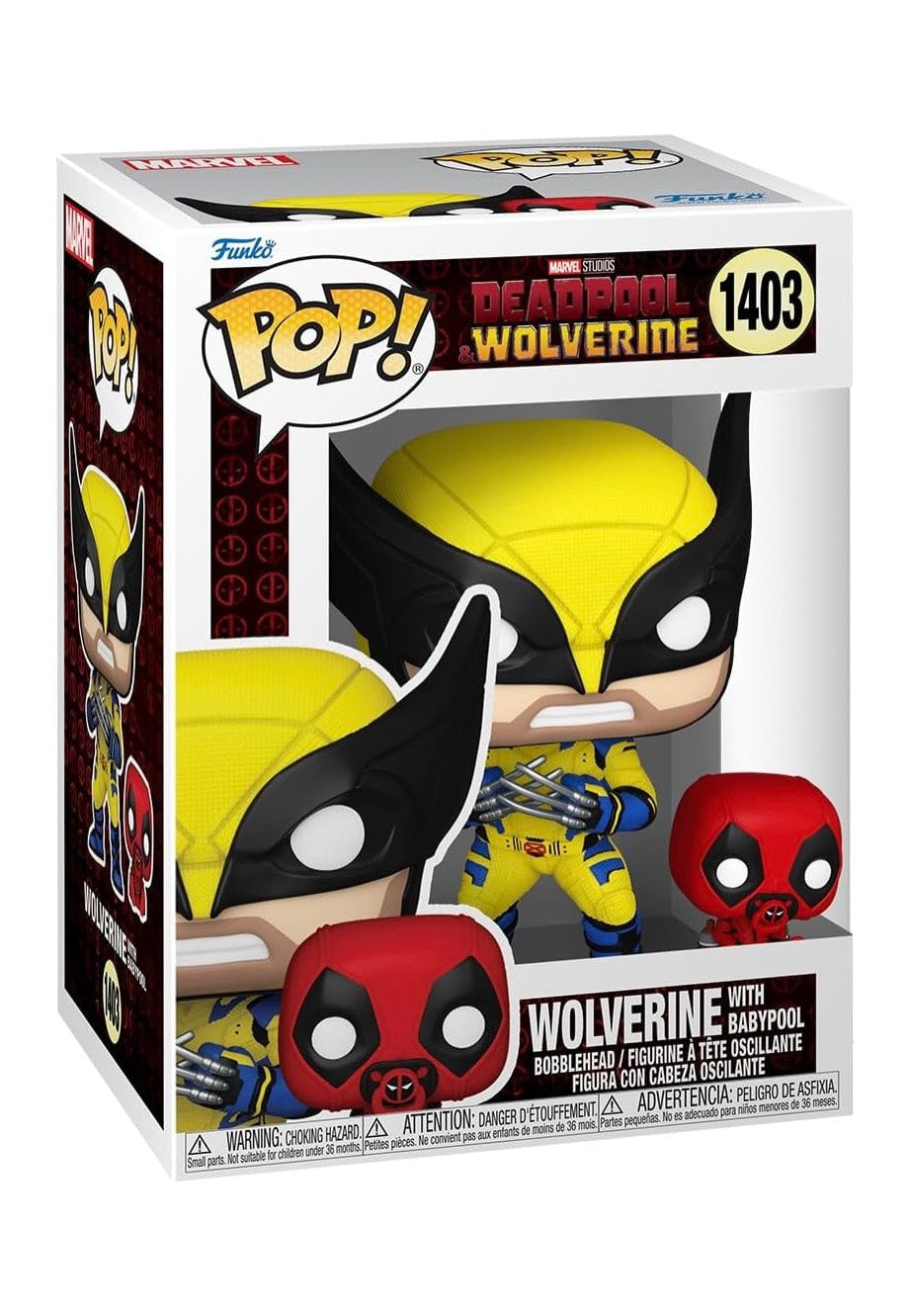 Deadpool - Deadpool 3: Wolverine w/ Babypool POP! Bobble Head - Funko Pop Free Shipping Huge Surprise